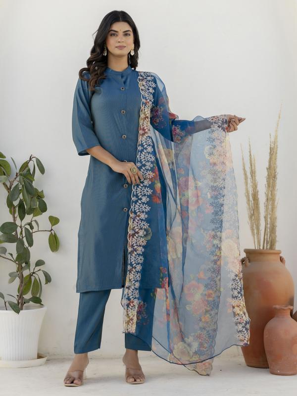 9710 t Silk Blend Women Ethnic Suit Sets